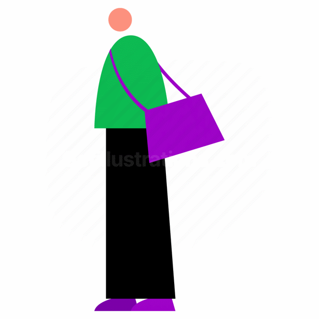 people, person, bag, handbag, character, luggage, baggage